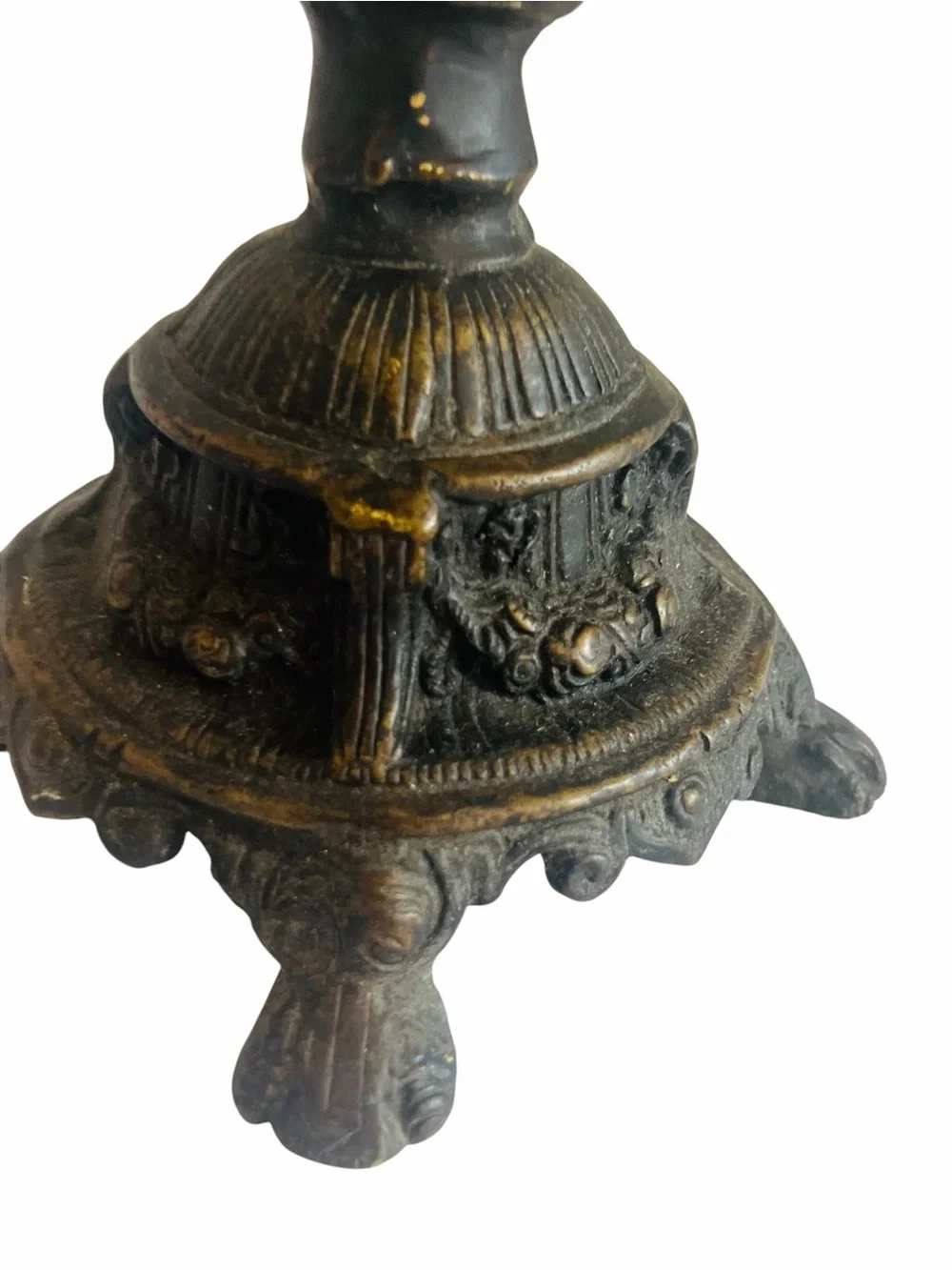 Antique Ornate Double Handle Vase -